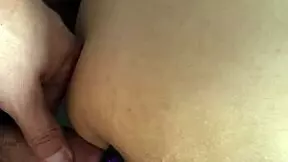 young latina gets her ass fucked with a butt plug in doggystyle