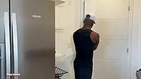 curly brazilian teen sucks hard cock till wet. she begs for more cum!