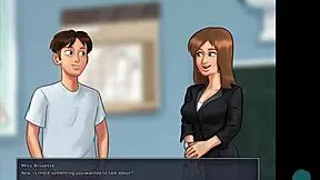 summertime saga 48 • cumming hard inside french teachers pussy