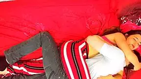 Hot redhead's passionate moans for boyfriend's massive cock