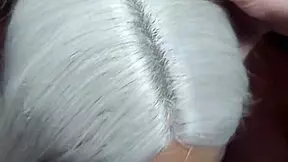 Blonde Teen 18+ Smearing Lipstick During Deep Intense Blowjob