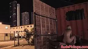 Hardfucked Teen Doggy In Public Bondage?