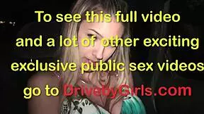 Kitty Jane Feels Excited Undressing For Public Gangbang