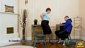 Hey, I managed to screw my submissive tutor at her place!