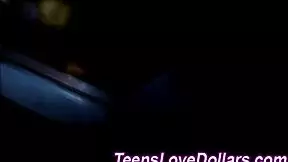 Teen 18+ eagerly sucks and swallows massive cum load