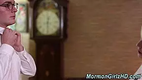 Mormon teen's pussy gets fucked hard 😈