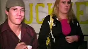 College Slut Preggo Sucks Hard on College Dick