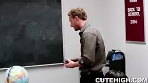 naughty girl seduces older teacher