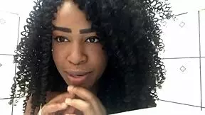 naughty teen ebony girl plays in the shower with amateur fun