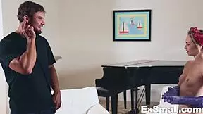 Shaving young girl's pussy in gay film