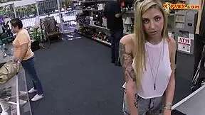 Skinny blonde railed HARD!