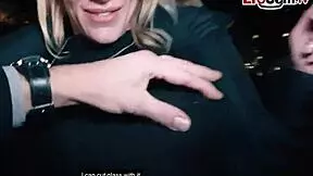 Picked up this blonde slut for street fucking