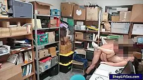 the shoplifter gets caught in the store