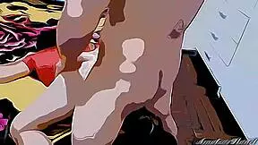 Innocent stepsister learns about sex in cartoon version