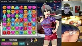 Getting into doggystyle with Tiffany from Huniepop, all nude and uncensored.