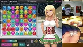 Getting into doggystyle with Tiffany from Huniepop, all nude and uncensored.