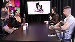 i love showing off my blowjob on that thick rubber dick in sheer red lingerie