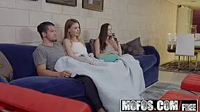 exhibitionist couple carolina sweets and alex blake share roomie in pov