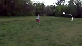 I flash my panties outside for fun