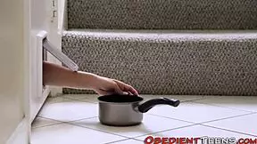 teen gets dominated in rough session