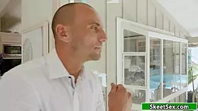 Milf And Stepdaughter Suck Clients Cock