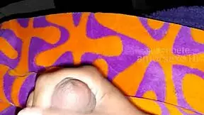 I masturbate on the edge of cumming because I'm so hot, stroking my monster cock.