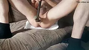 Young Sexy Sissy Hammers Her Huge Ass Solo With Toys And Dildo In Detailed Close-Up