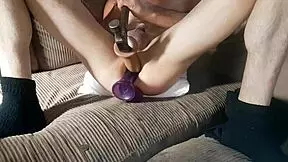 Young Sexy Sissy Hammers Her Huge Ass Solo With Toys And Dildo In Detailed Close-Up