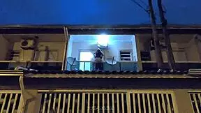 young bride caught having sex with lover on balcony, video leaked