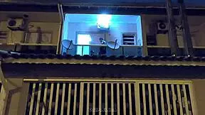 young bride caught having sex with lover on balcony, video leaked