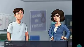 Hot Brunette Teen 18+ Blows Monster Cock in Summertime Saga 36 POV Roleplay