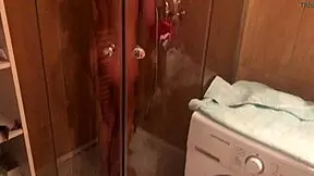 Petite young amateur girl gets peed on and cums in her mouth hard