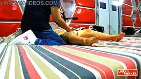 Perla Rica's body massage turns fingering