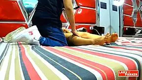 Perla Rica's body massage turns fingering