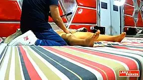 Perla Rica's body massage turns fingering