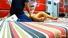 Perla Rica's body massage turns fingering