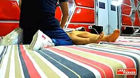 Perla Rica's body massage turns fingering