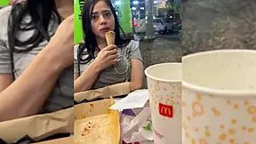 Bold friend using me as dessert, cumming deep inside, hoping not pregnant