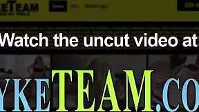 Lesbian teen sub sucks MILF's strapon so eagerly