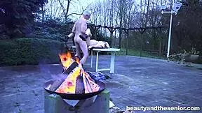 Teen Bunny Trades Blowjobs for Food Outdoors