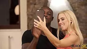 In black4k, this hung dude casually shoves his big black cock deep into the beautiful teen stunner's mouth and pussy.