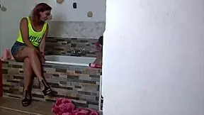 dana barzagli y luna en espiando un compañero del cuarto pt2