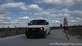 Teen bitch Victoria Stephanie dominated in rough bondage by stranger