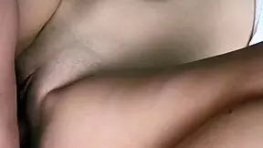 Intimate Close-Up of Angelic Teen's Pussy During Passionate Sex