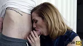 tutor4k man fights but turns carnal with mature teen 18+ cougar milf teacher