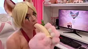 Sweetie fox dominates in intense cat cosplay roleplay