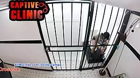 Behind the scenes blooper in jail cell