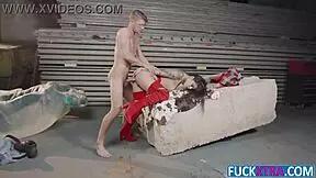 how does petite 18+ gina valentina wrangle that monster cock in cowgirl?