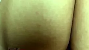 The technician gets a great reward: Melanie's shaved pussy.