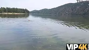 Blonde Czech Teen Rides Boat in POV